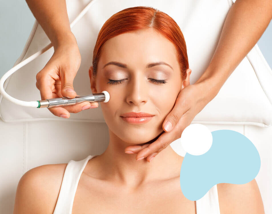 Woman having SilkPeel Microdermabrasion